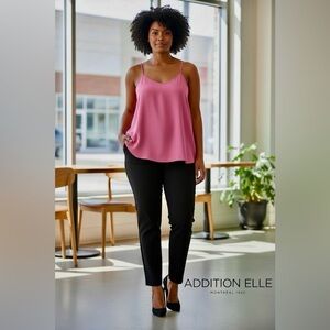 Michel Studio by Addition Elle, Pink Sleeveless Camisole, Plus Size 20W